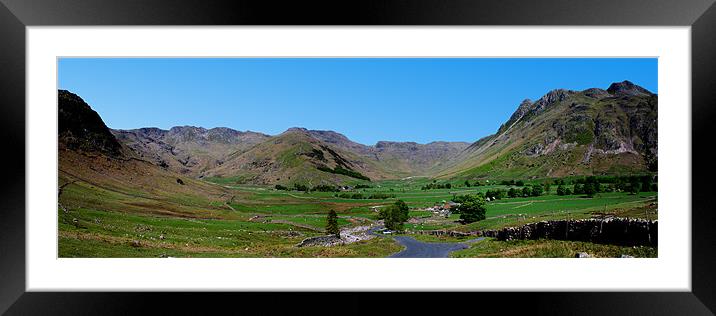 Langdale Pikes Framed Mounted Print by Roger Green