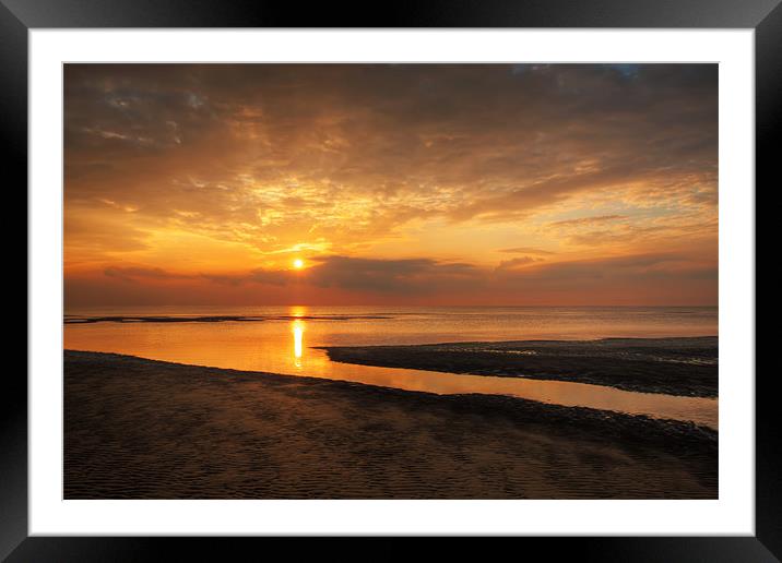 The Setting Sun Framed Mounted Print by Roger Green