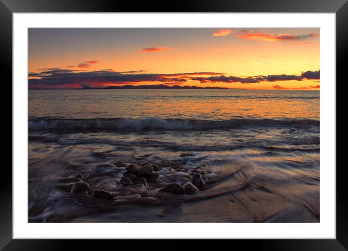 Sunset Over Fuerteventura Framed Mounted Print by Roger Green