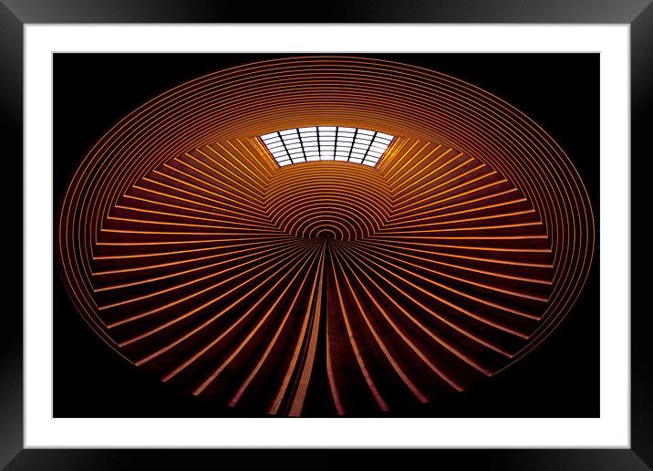 Radiant Circle Framed Mounted Print by Roger Green