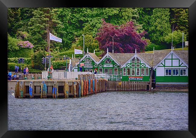 Bowness Pier Framed Print by Roger Green
