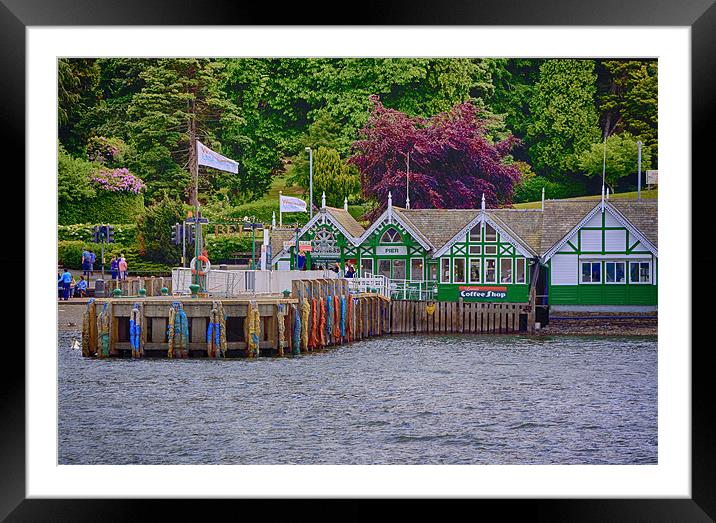 Bowness Pier Framed Mounted Print by Roger Green