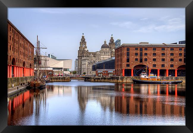 Albert Dock, Liverpool Framed Print by Roger Green