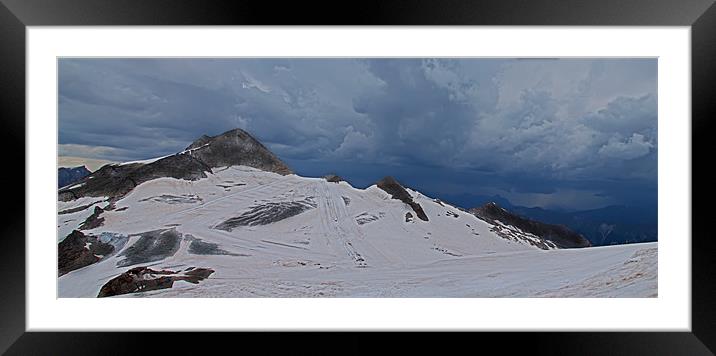 Storm Front Approaching Framed Mounted Print by Roger Green