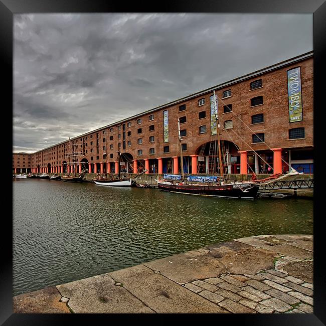 Albert Dock Framed Print by Roger Green