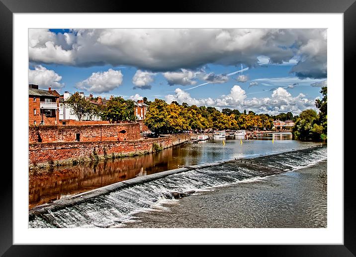 Chester by the River Framed Mounted Print by Roger Green
