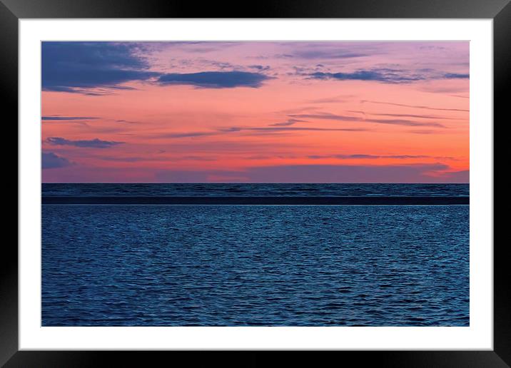 Ainsdale Sunset Framed Mounted Print by Roger Green