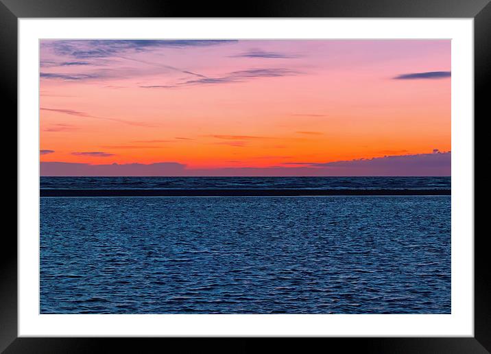 Ainsdale Sunset Framed Mounted Print by Roger Green