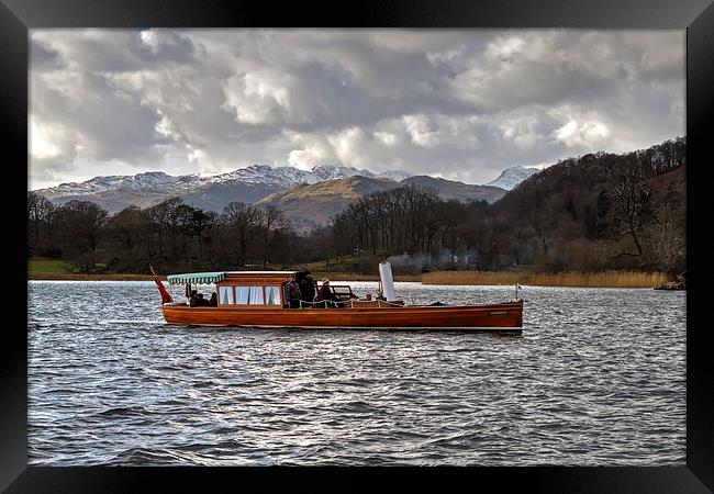 The Steam Boat "Shamrock" Framed Print by Roger Green