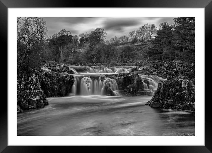 Low Force Waterfalls Framed Mounted Print by Roger Green