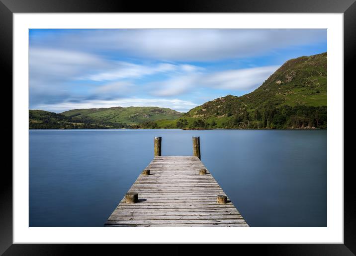 Ullswater Jetty Framed Mounted Print by Roger Green