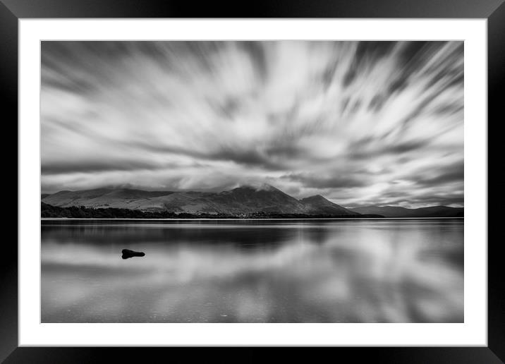 Misty Skiddaw  Framed Mounted Print by Roger Green