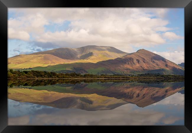 Skiddaw Reflected Framed Print by Roger Green