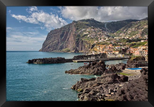 Camara de Lobos Framed Print by Roger Green