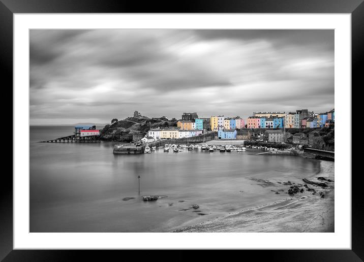 Tenby Harbour Framed Mounted Print by Roger Green