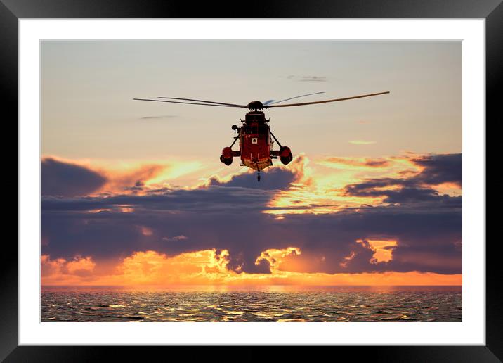 Westland Sea King XV661 Framed Mounted Print by Roger Green