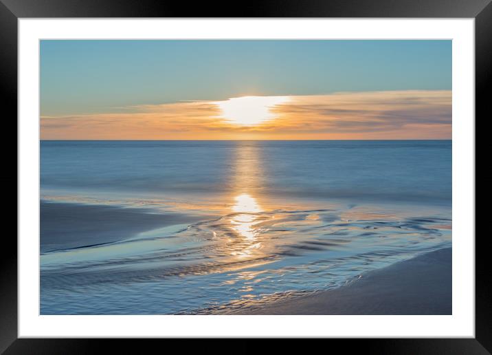 Ainsdale Sunset Framed Mounted Print by Roger Green