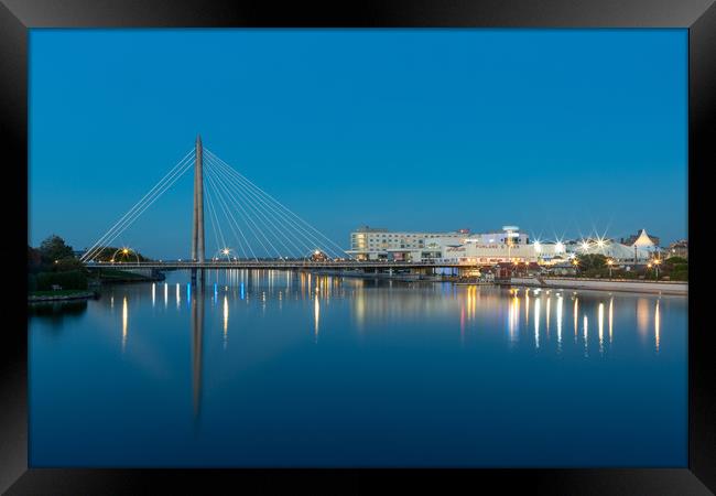 The Marine Lake Southport Framed Print by Roger Green