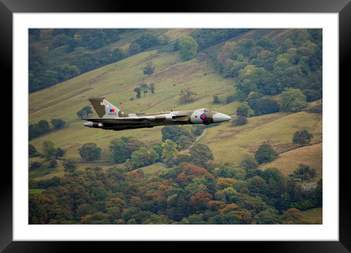 Vulcan Flypast at Ambleside Framed Mounted Print by Roger Green