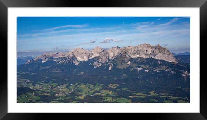 Kaiser Mountains Framed Mounted Print by Roger Green