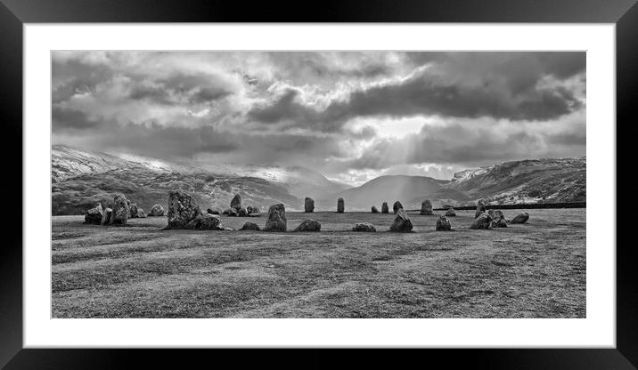 Castlerigg Stone Circle Framed Mounted Print by Roger Green