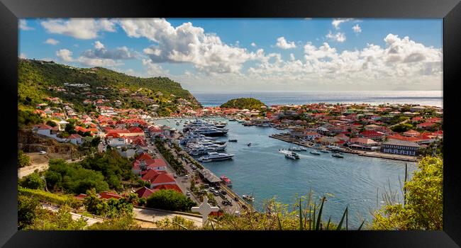 Gustavia Harbour Framed Print by Roger Green