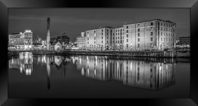 Canning Dock in Liverpool Framed Print by Roger Green