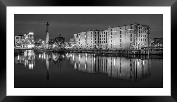 Canning Dock in Liverpool Framed Mounted Print by Roger Green