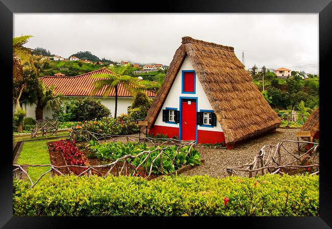 Santanas Traditional House Framed Print by Roger Green