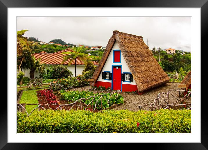 Santanas Traditional House Framed Mounted Print by Roger Green