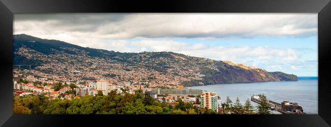 Panoramic of Funchal Framed Print by Roger Green