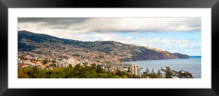 Panoramic of Funchal Framed Mounted Print by Roger Green