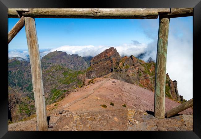 Mountains of Madeira Framed Print by Roger Green