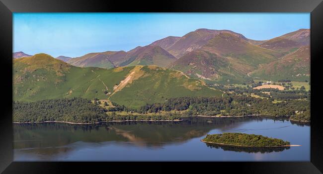Across Derwentwater to Catbells Framed Print by Roger Green