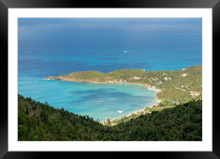 Brewers Bay on Tortola Framed Mounted Print by Roger Green