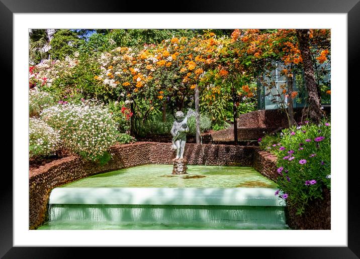 Fountain in the Presidential Palace Garden Framed Mounted Print by Roger Green