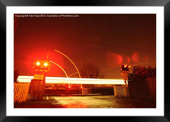 Night train to the stars. Framed Mounted Print by Tytn Hays