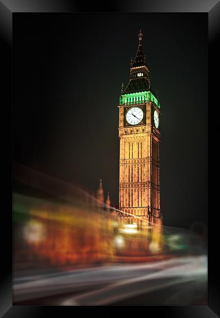 Big Ben Blur Framed Print by David Turney
