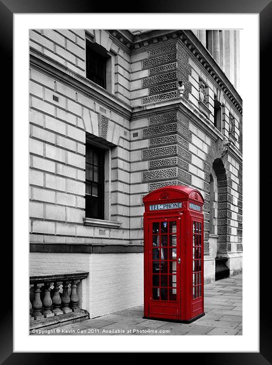 London's Calling Framed Mounted Print by Kevin Carr