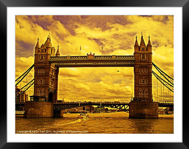 Tower Bridge Framed Mounted Print by Kevin Carr