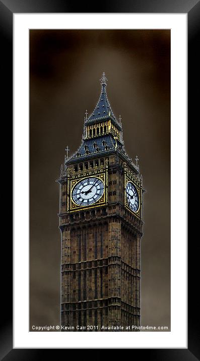 Big Ben Framed Mounted Print by Kevin Carr