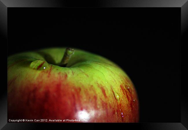 Apple Framed Print by Kevin Carr