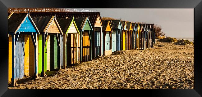 Beach Huts Framed Print by Paul Howell