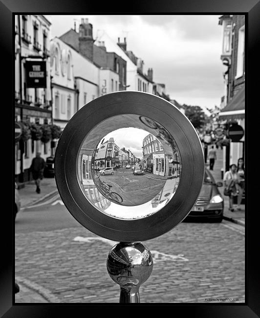 Eton through the looking glass Framed Print by Paul Howell