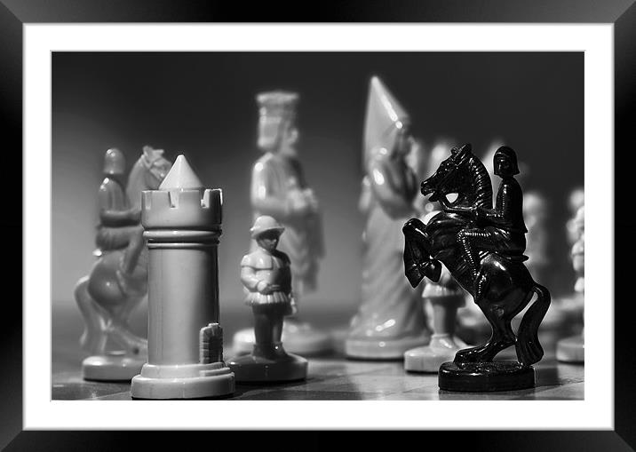 Your Move Framed Mounted Print by Richard Peck