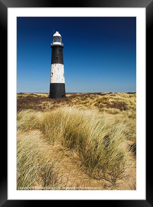 Spurn Lighthouse Framed Mounted Print by Richard Peck