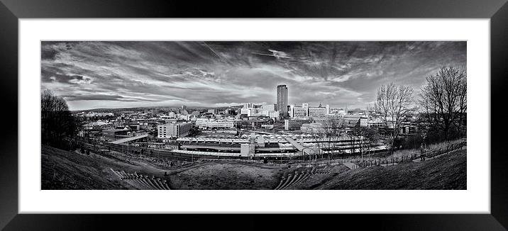 Sheffield Panorama II Framed Mounted Print by Richard Peck
