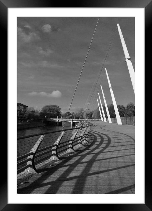 Curves and Shadows. Framed Mounted Print by Becky Dix