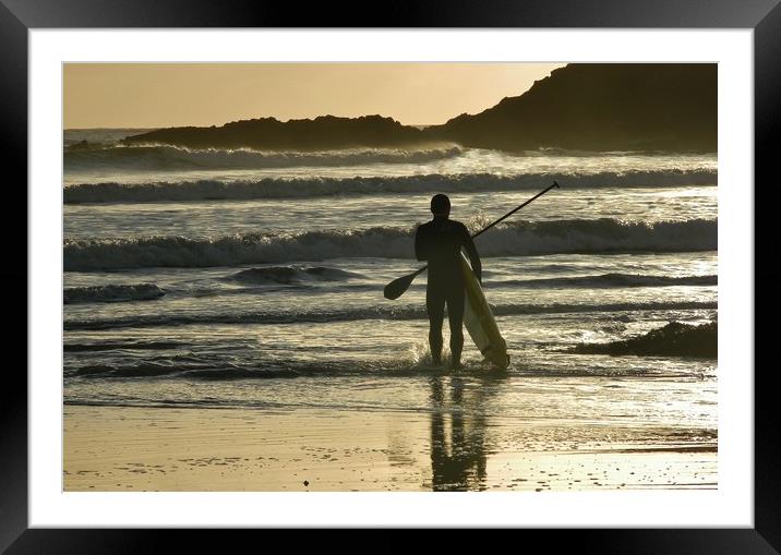 Ready to take the plunge!! Framed Mounted Print by Becky Dix