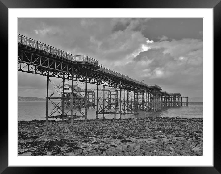 Mumbles Pier and Lifeguard Boathouse Framed Mounted Print by Becky Dix